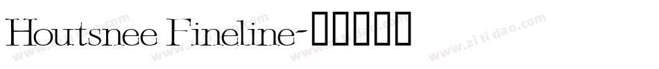 Houtsnee Fineline字体转换